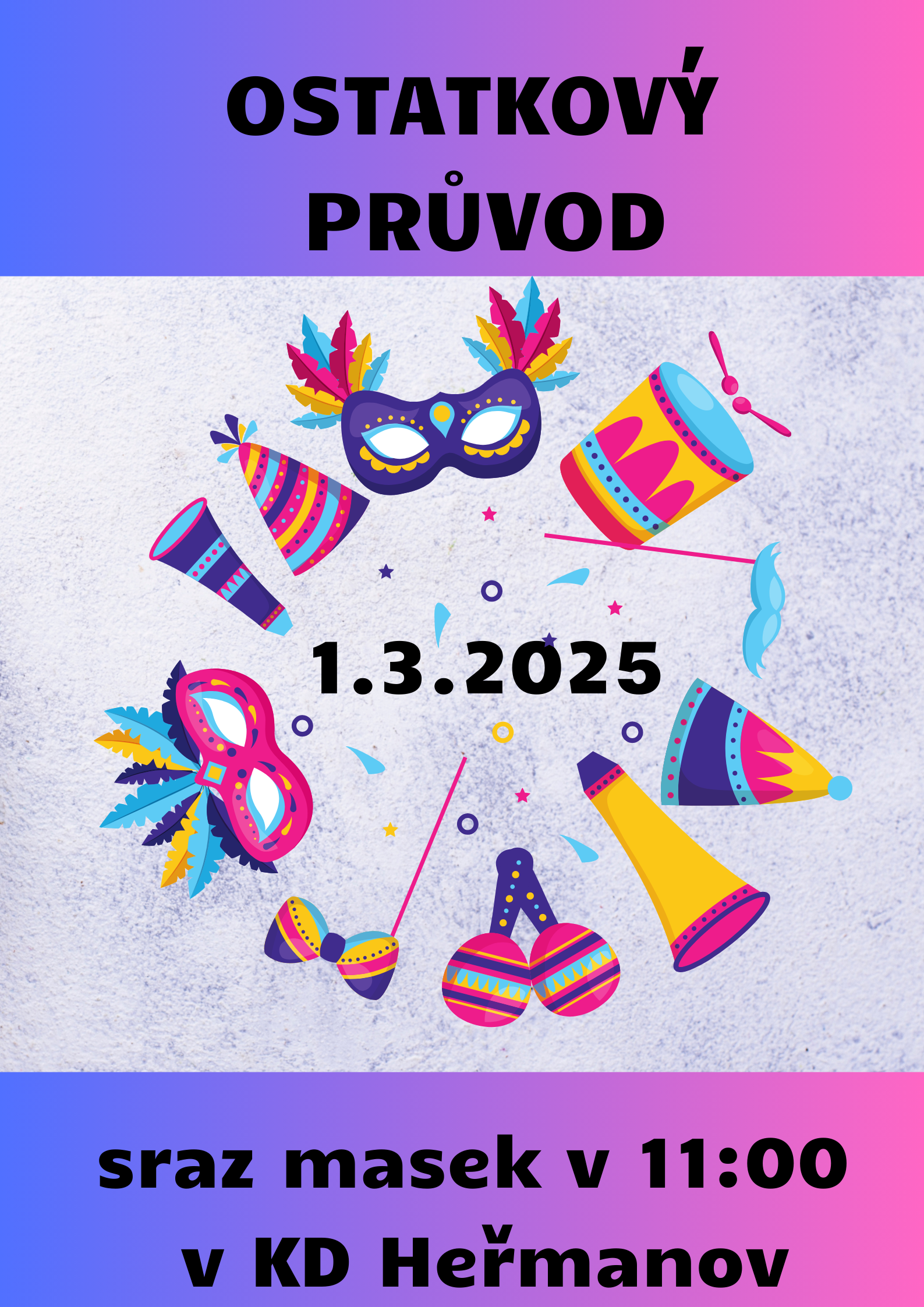 Ostatkový průvod 2025