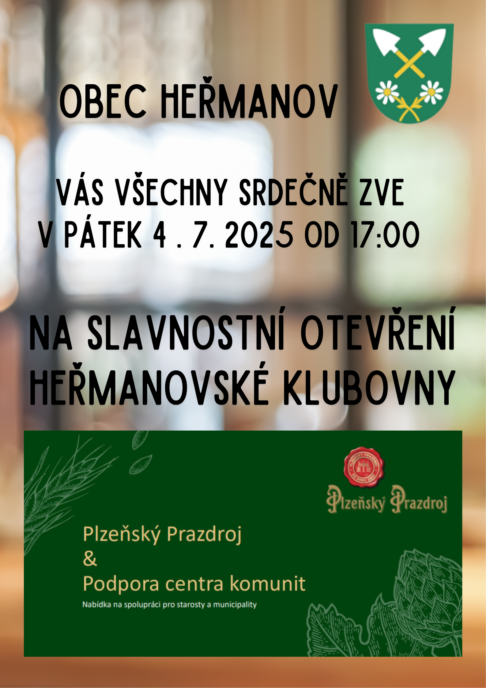 Otevření heřmanovské klubovny