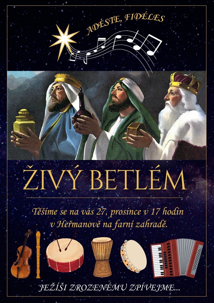 Živý Betlém - vánoční svátky 2025